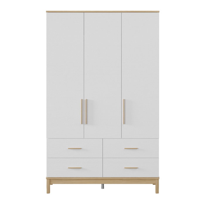Hanah Home Armario Etto Mm1.44.03.C1 Madera y Roble Blanco Hanah Home Armario Etto Mm1.44.03.C1 Madera y Roble Blanco